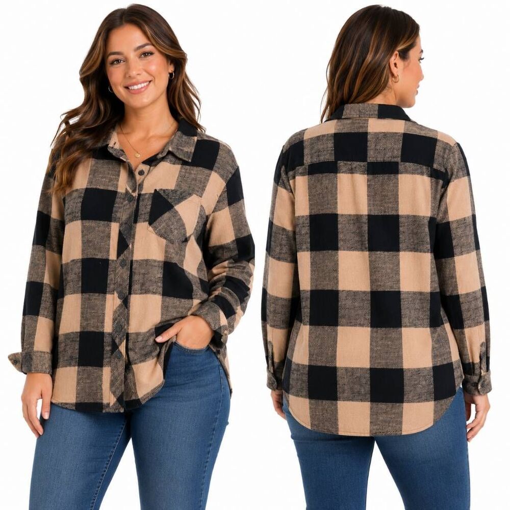Maurices Buffalo Plaid Shirt Women Large